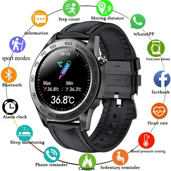 2021 Smart Hodinky Mužov GPS Nahrávanie Tracku Šport Fitness Tracker Teplota Monitora Srdcovej frekvencie Smartwatch Pre Huawei Xiao Telefón