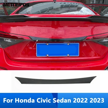 Pre Honda Civic Sedan 2022 2023 Uhlíkových Vlákien Zadné Veko Kufra Výbava Tvarovanie Zadných Dverí Dvere Pásy Nálepky Príslušenstvo Auto Styling