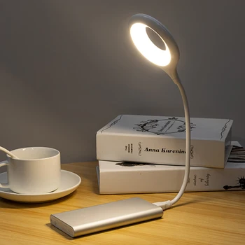 USB Lampa na Čítanie LED Svetlo na Čítanie Stmievateľné Dotykový Spínač, Flexibilné Gooseneck Prenosné Nočné Svetlo pre Notebook Notebook, Plochu PC
