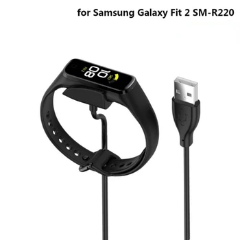 Kábel USB Nabíjanie Údaje Nabíjačka Pre Samsung Galaxy Fit 2 SM-R220 Inteligentný Náramok Nabíjací Dock Adaptér Príslušenstvo