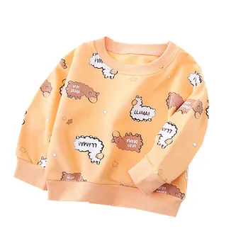 2021 Jar Batole Detské dievčenské tričká, Svetre Chlapca Dlhý Rukáv Topy Deti Mikina Letné Tričká Bežné Deti Oblečenie