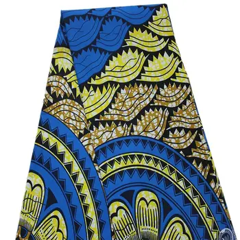 Africké Textílie, Calico Ankara Kvet Kabát Batik, Vysoká Kvalita Afriky Textílie pre Spoločenské Šaty, 6 Metrov