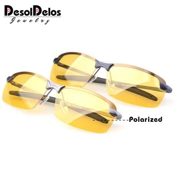 Nové Žltá Šošovka Nočné Videnie Jazdy Okuliare Mužov Polarizované Jazdy Slnečné Okuliare Polaroid Okuliare Znížiť Oslnenie N016