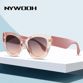 NYWOOH Módne Cat Eye slnečné Okuliare 2021 Ženy, Luxusné Značky Gradient Slnečné Okuliare Slnečné okuliare, Nadrozmerné pre Dámy
