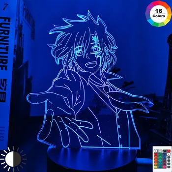 Anime Led Svetlo D Gray Man Allen Walker Obrázok pre Izba Dekor Nočné Svetlo Deti Bithday Darček Manga D Gray Man 3d Lampa Spálne