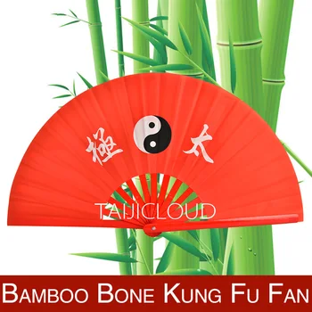 Tai Chi fanúšik Kung Fu tóny bambusu kosti bojových umení Mulan ľavej a pravej ruky skupina výkon