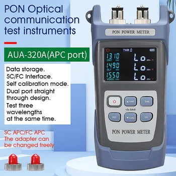 COMPTYCO AUA-320A/U Prenosné Optické vláknové PON Power Meter FTTX/ONT/OLT 1310/1490/1550nm