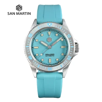 San Martin Luxusné módne SLN C3 potápačské hodinky Sapphire automatické mechanické chronometra 8215 pánske hodinky 20Bar relogio masculino