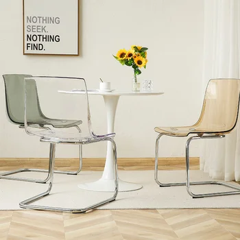 Nordic módne minimalistický luk jedálenské stoličky akryl Transparentný stoličky domov stoličky s operadlom stoličky v jedálni, barové stoličky