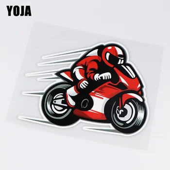 YOJA 16.7X13.2CM Pohode Motocyklový Pretekár Vinylové Nálepky Osobnosti Auto Nálepky Dekorácie ZT4-1006