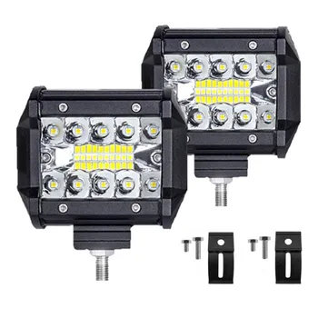 Automobilový LED pracovné svetlo nový troch-oko 4 palcový 20LED 60W, off-road vozidla upravené bodové svetlo