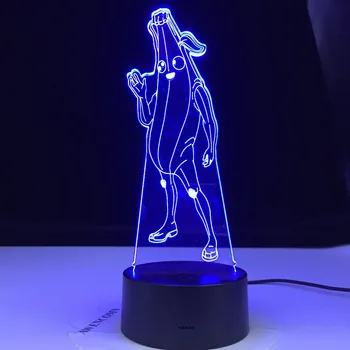 Banán Muž Peely Model Sezóna 8 3D ilúziu Lampa Battle Royale Dekorácie Nočné Osvetlenie, Ideálne Zostať Doma Darčeky Pre Rodinu Priateľovi