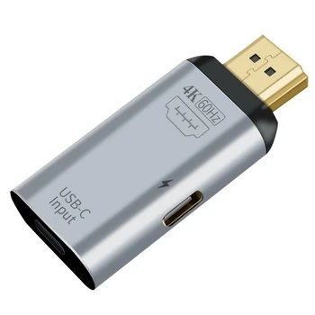 USB napájací Adaptér Typ-C Žien Na Kompatibilný s HDMI DP Minidp Muž Adaptér Video HD 4K@60Hz
