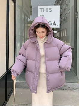 2022 v zime teplá bavlnená bunda, kabát ženy xifu002
