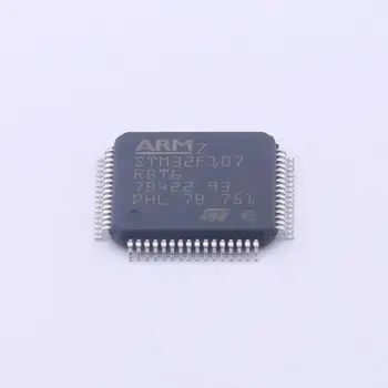 MCU 32-bitové STM32F ARM Cortex M3 RISC 128KB Flash 2.5 V/3,3 V 64-Pin LQFP Zásobník - Vaničky STM32F107RBT6