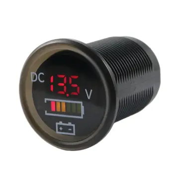 pre Dc 12V 24V Digitálny LED Voltmeter Zobrazenie Napätia Panel Voltovú Batériu Tester