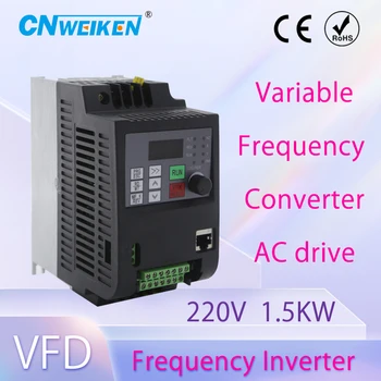 VFD Invertor Freqency Converter, 1.5 KW/2,2 KW Variabilný Frekvencie Motora Rýchlosť PWM Control Doprava Zadarmo