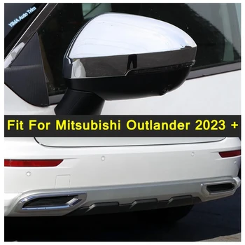 Chrome Auto Zadný Nárazník Hmlové Svetlá Na Čítanie Rám Orezania Kryt Spätného Zrkadla Shell Vhodné Na Mitsubishi Outlander 2023 Vonkajšie Časti