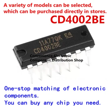 10PCS/PACK CD4002BE DIP-14 je priamo vložený do štyroch 2-vstup NAND gate logic čipu IC