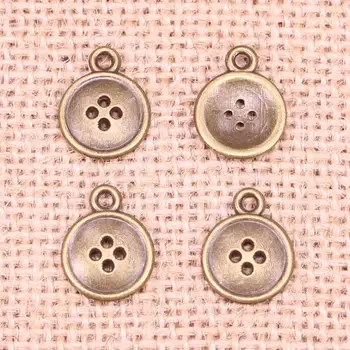 106pcs Šperky, Prívesky tlačidlo 13mm Antické Bronzové Pozlátené Prívesky, Takže HOBBY Ručné Tibetskej Bronzové Šperky