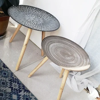 Marocký konferenčné stolíky kola, umenie creative shop domov retro malé bočné stôl rohový stôl, stolný pre spálne nábytok do obývacej izby