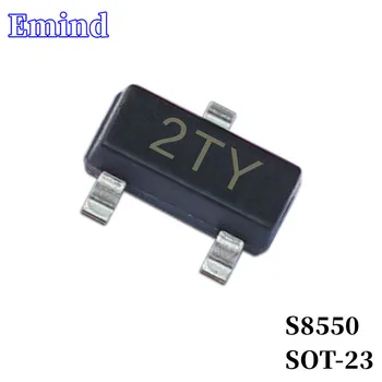 100/200/300Pcs S8550 SMD Tranzistorov Stopu SOT-23 Silkscreen 2TY Typu PNP 25V/500mA Bipolárny Tranzistor Zosilňovač