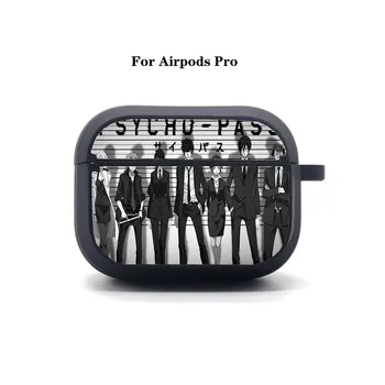 Anime Psycho-Pass AirPods Pro puzdro Apple AirPods Pro Slúchadlá taška Mäkké Silikónové Bluetooth Ochranné Slúchadlá Prípade