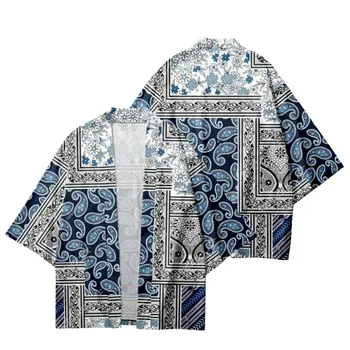 Národnosť Štýl Vytlačené Tradičné Japonské Haori Kimono Šortky Ženy Muži Ázijské Streetwear Cardigan Yukata Samuraj Oblečenie