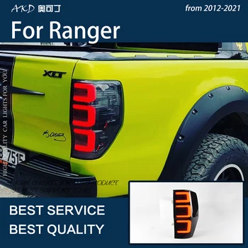 Auto Svetlá Pre Ranger Everest T6 2012-2020 LED Auto zadné svetlo Montáž Upgrade Všetkých Nový Dizajn Dynamického Signálu Lampy Príslušenstvo