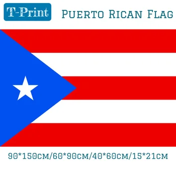 90*150 cm 60*90 cm 40*60 cm 15*21 cm Puerto Rican Vlajka Puerto Rico Polyestee Dekoratívne Vlajka