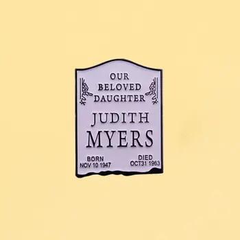 Judith Myers Náhrobný Smalt Kovové Kolíky List Brošňa Muži Ženy Klobúk Oblečenie Taška Klope Odznaky Módne Šperky, Ozdoby