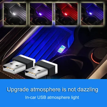 auto USB LED Svetlo Modelovanie Svetlo usb Okolitého Svetla na Ford Focus Mondeo Festiva Fusion Vyhovovali Fiesta KA Ecosport Kuga Uniknúť