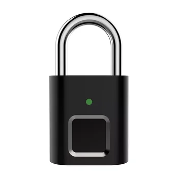 Nabíjanie pomocou pripojenia USB Fingerprint Smart Lock Zámok dverí zamky 0.1 sec Odomknúť Prenosné Anti-theft Odtlačkov prstov Visiaci zámok