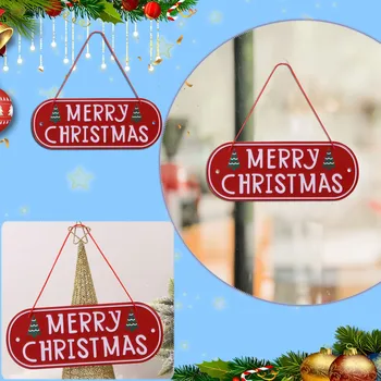 Vianočná Plaketa Prihlásiť Kovov Železa Vianočné Dvere Stene Visí Znamení Vianočných Ozdôb Ozdoby Veľké Vianočné Ozdoby