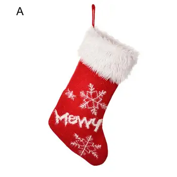 Vynikajúce Dekoráciami Žiadny Zápach Vianočné Ponožky Darček Candy Bag Dekorácie Krb Osadenie Vianočnými Osadenie Prívesok