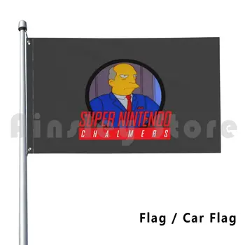 Super Chalmers Vonkajší Dekor Vlajka Auto Vlajkou Chalmers Dusená Stehná Skinner Dozorca