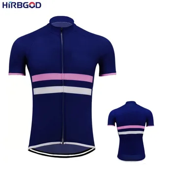 HIRBGOD Mužov je Nové Quickdry Cyklistické Oblečenie Plus Veľkosť Priedušná Tmavo Modré Krátke Ciclismo Maillot Kvalitné Jersey jazda na Bicykli