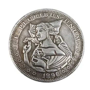 Hobo Mince 1896 Pútnik Pamätné Mince Zber Draka a Ženy so suvenírmi Domáce Dekorácie Remesiel Ploche Ornament