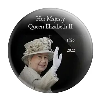 Jej Veličenstvo Kráľovná Elizabeth II Pamätný Odznak 1926-2022 Smúti Za Kráľovnú Suvenírov Odznak Darček Pamätník Suvenírov Pin