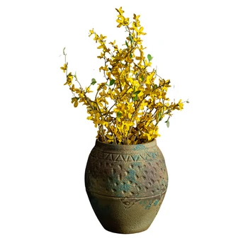 Ručné Hrubo Keramiku, Vázy Zen Kvet Usporiadanie Jingdezhen Keramický Kvetináč Vintage Hliny Hrniec Domáce Dekorácie, Ozdoby