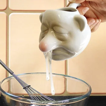 Kreatívne Vaječný bielok Oddelenie Keramická Šálka Abstraktné Špeciálne tvarované Sopel Trpaslík Porcelánovej Špeciálne tvarované Veľký Nos Charakter Nové