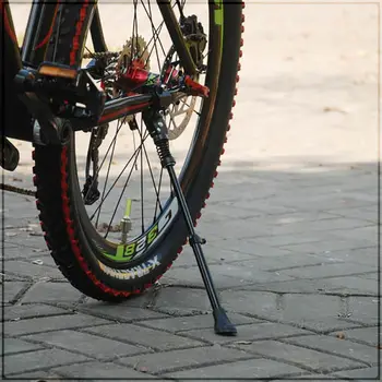 Ťažká Nastaviteľné Horský Bicykel Cyklus Strane Parkovanie Bicyklov Rack Stojan Zadný Kop Stojan pre 16 20 24 26 700 C A
