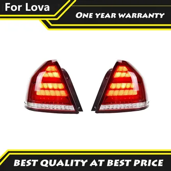 2 ks Auto LED Zadné Lampy, Svetlá Pre Chevrolet Lova 2006-2011 Zadné Jazdy Lampa + Brzdové Svetlo + Zadnej strane Svetla + Zase Signál