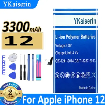 YKaiserin Pre Apple IPhone 12 Mini /Pro /Pro Max 12mini A2176 A2398 A2399 A2400/12Pro 12Pro Max A2342 A2410 A2411 A2412 Batérie