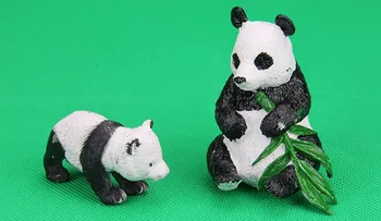 Panda Hračky Akčné Figúrky Model Zvierat Panda Matka A Syn Model Hračky z PVC, Plastové Dievčatá, Deti Hobby Kolekcie Bábika Darček