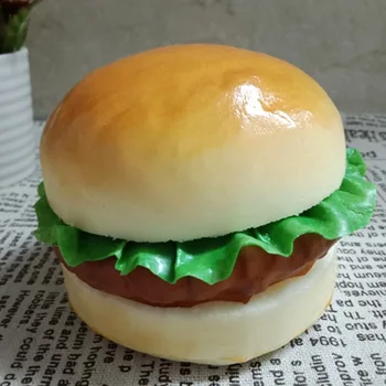 Simulácia Hovädzie Burger PU Sandwich Hamburg Kuracie Stehno Model Falošné Chlieb Umelé Dekorácie
