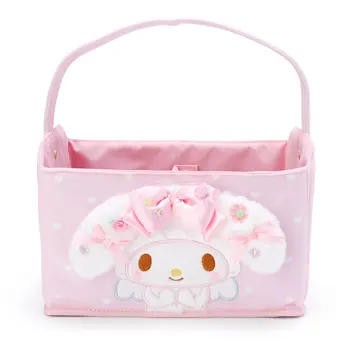 Roztomilý Kawaii Plyšové Organizátor Box Najvyššie Rukoväť Úložný Kôš Bunny Anime Make-Up Box Ružovej Kozmetická Taška Krásy Prípade Toaletné Tašky