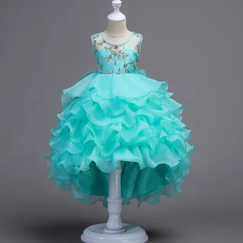 2023 Nové Dievčatá Princezná Šaty Narodeniny, Svadobné Party Kvetinový Plesové Šaty Bez Rukávov Dievča Šaty Deti Deti Oblečenie Fairy Dress