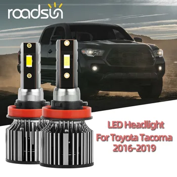 roadsun Auto Žiarovka Lampa Pre Toyota Tacoma 2016 2017 2018 2019 LED Reflektor Nízka Vysoká Lúč Auto Hmlové Svetla 6000K Príslušenstvo 12V 24V