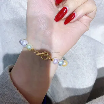 DIY pearl šperky príslušenstvo univerzálne Náhrdelník Náramok hladké pery sz pracky medený pozlátený 18K Zlata